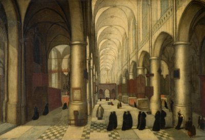 San Pietro a Lovanio, una festa di battesimo da Hendrik van Steenwyck